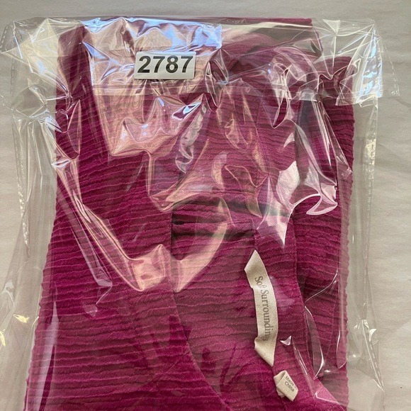 Soft Surroundings Sz L Gauzy Top Lightweight Casual Pinkish Purple Tunic - Picture 9 of 9